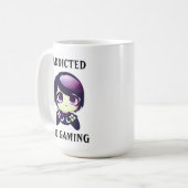 Mug Personnalisé accroc au jeu Kawaii (Devant gauche)