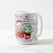 Mug Personnalisé adorable bébéFille scène de chèvre Mu (Devant droit)