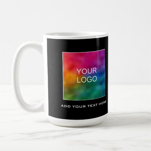 Mug Personnalisé Ajouter votre entreprise Nom du logo (Gauche)