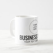 Mug Personnalisé Ajouter votre logo d'entreprise Texte (Devant gauche)