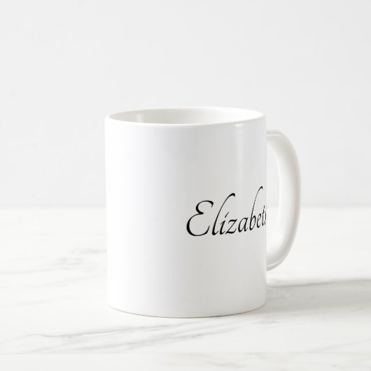 Mug Personnalisé Ajouter votre nom de script Modèle te (Devant droit)