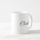 Mug Personnalisé Ajouter votre nom de script Modèle te (Devant droit)