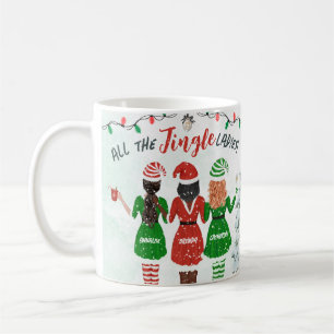 Mug Personnalisé All Jingle Ladies Bestie Holiday