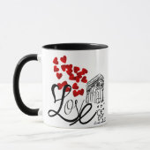 Mug Personnalisé Amour et Monument (Gauche)