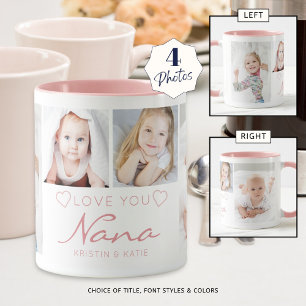 Mug PERSONNALISÉ AMOUR YOU NANA 4 Rose photo