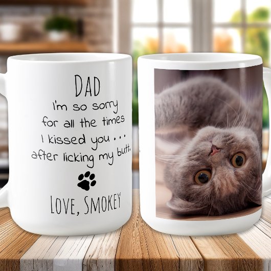 Mug Personnalisé Animaux de compagnie Photo Drôle Chat