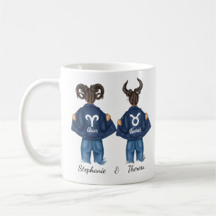 Mug Personnalisé Aries Taurus Girl Jean