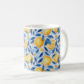 Mug Personnalisé au Citron avec Nom & Initiale (Devant droit)