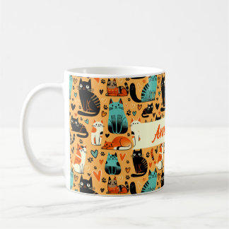 Mug Personnalisé au Nom de l'Amateur de Chat, 330
