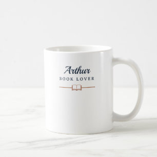 Mug Personnalisé au Nom de l'Amateur de Livres