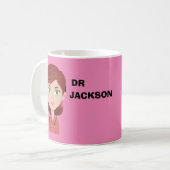 Mug Personnalisé avatar personnalisé médecin jour café (Devant gauche)