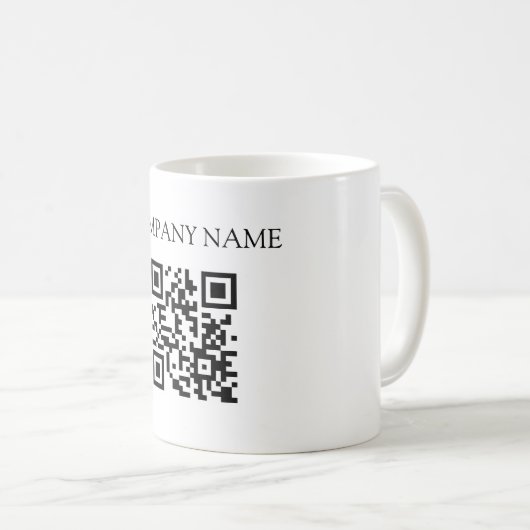 Mug personnalisé avec code QR, mug de code QR pour (Devant droit)