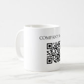 Mug personnalisé avec code QR, mug de code QR pour (Devant gauche)