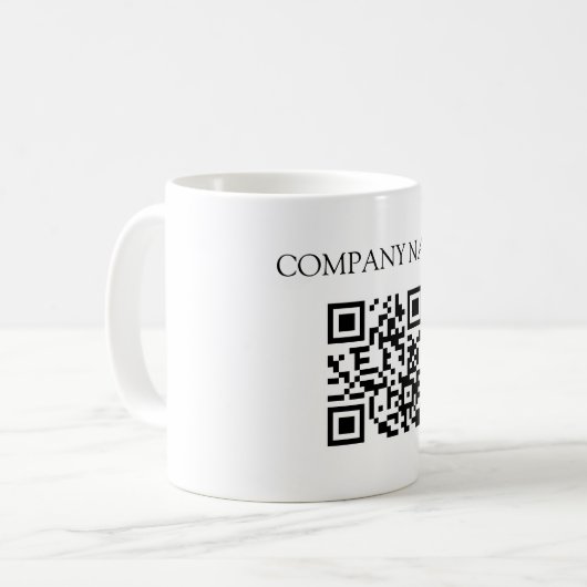 Mug personnalisé avec code QR, mug de code QR pour (Devant gauche)