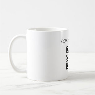 Mug personnalisé avec code QR, mug de code QR pour