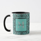 Mug personnalisé avec impression d'animal sarcelle (Gauche)