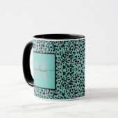 Mug personnalisé avec impression d'animal sarcelle (Devant gauche)