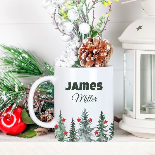 Mug Personnalisé avec le nom ce cadeau Noël Arbre de N