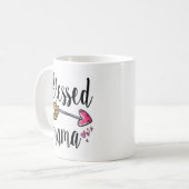Mug Personnalisé avec le nom des enfants Blessed Mama (Devant gauche)
