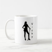 Mug Personnalisé avec le nom Femme Golf Sport (Gauche)