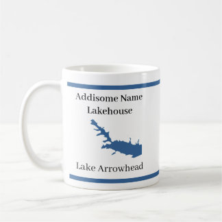 Mug Personnalisé avec le nom Lake Arrowhead Carte