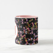 mug personnalisé avec libellules colorées (Centre)