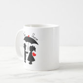 Mug personnalisé avec nom de couple (Devant gauche)