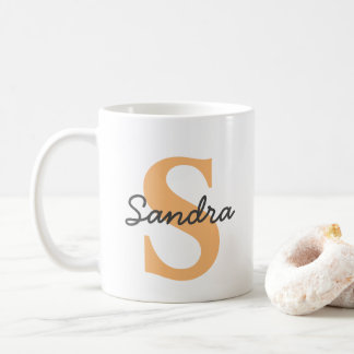 Mug personnalisé avec nom et initiale