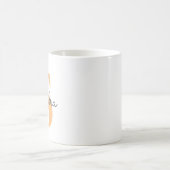 Mug personnalisé avec nom et initiale (Centre)