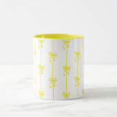 Mug personnalisé avec nom et rayure en forme d'arc (Centre)