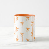 Mug personnalisé avec nom et rayure en forme d'arc (Centre)