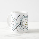 Mug personnalisé avec nom ou initiale – Cadeau Pre (Devant gauche)