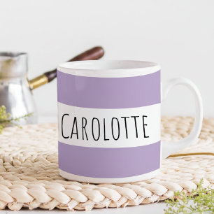 Mug Personnalisé avec nom personnalisé lilas