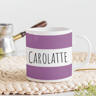 Mug Personnalisé avec nom personnalisé prune