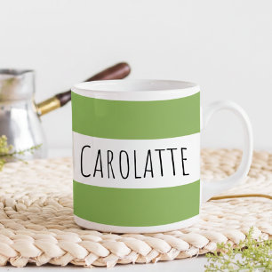 Mug Personnalisé avec nom personnalisé vert