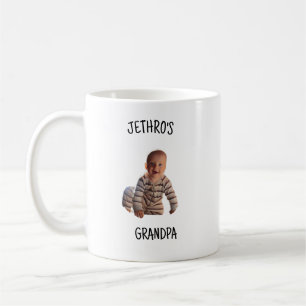 Mug personnalisé avec photo de bébé pour grand-pèr