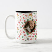 Mug personnalisé avec photo de Noël et empreinte d (Gauche)