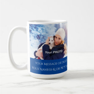 Mug personnalisé avec photo et texte ou supprimer