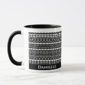 Mug personnalisé avec texte caché dans un motif gé (Gauche)