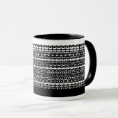 Mug personnalisé avec texte caché dans un motif gé (Devant droit)