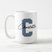 Mug personnalisé avec un nom initial, enterrement  (Gauche)