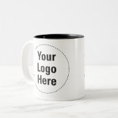 Mug Personnalisé Avec Votre Logo (Les Deux Côtés) (Devant gauche)