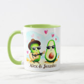 Mug Personnalisé Avocado Couple Names (Gauche)