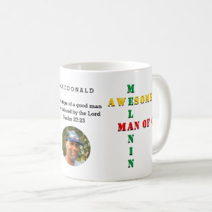 Mug Personnalisé Awesome Melanin HOMME DE DIEU Photo