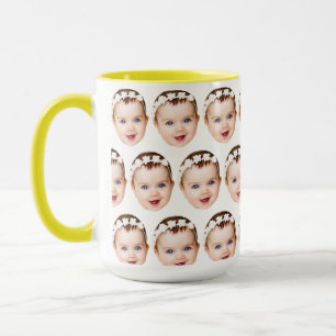 Mug Personnalisé Baby Face Fête des pères Drôle Ide ca