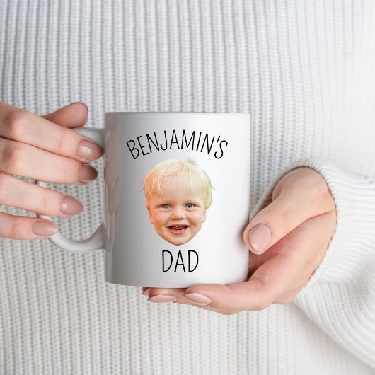 Mug Personnalisé bébé visage papa maman grand-père gra