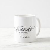 Mug Personnalisé BFF Script Heart Meilleurs Amis Pour  (Devant droit)