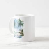 Mug Personnalisé Bible Bible Verse Plage Paysage (Devant gauche)
