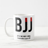Mug Personnalisé BJJ Jiu Jitsu Black Belt Edition (Gauche)