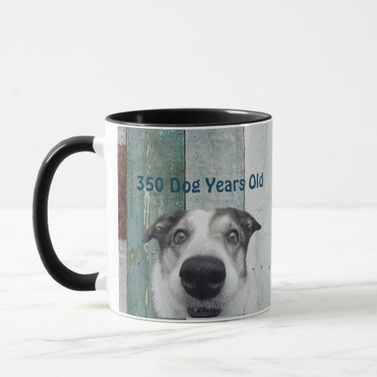Mug personnalisé Black 50th Birthday (Gauche)